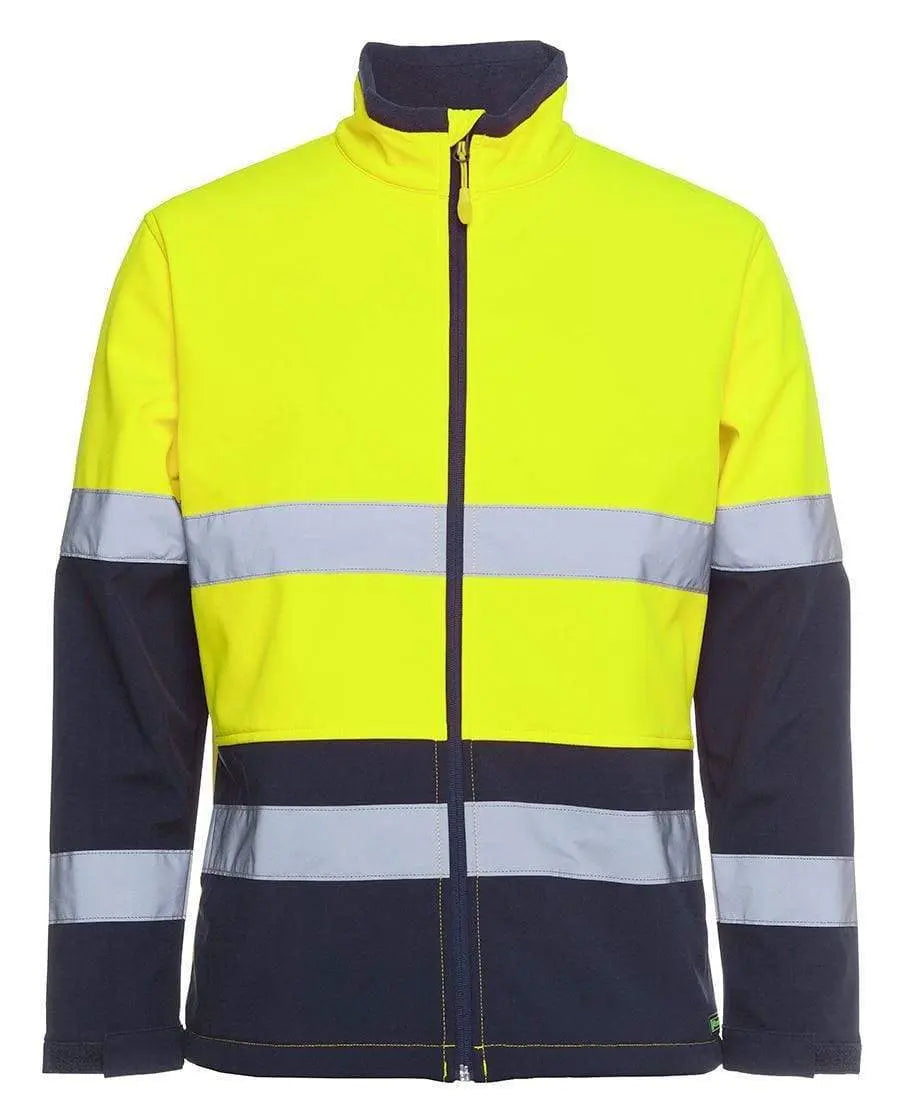 Jb's Wear Work Wear Lime/Navy / XS JB'S Hi-Vis Water Resistant Softshell Jacket 6DWJ